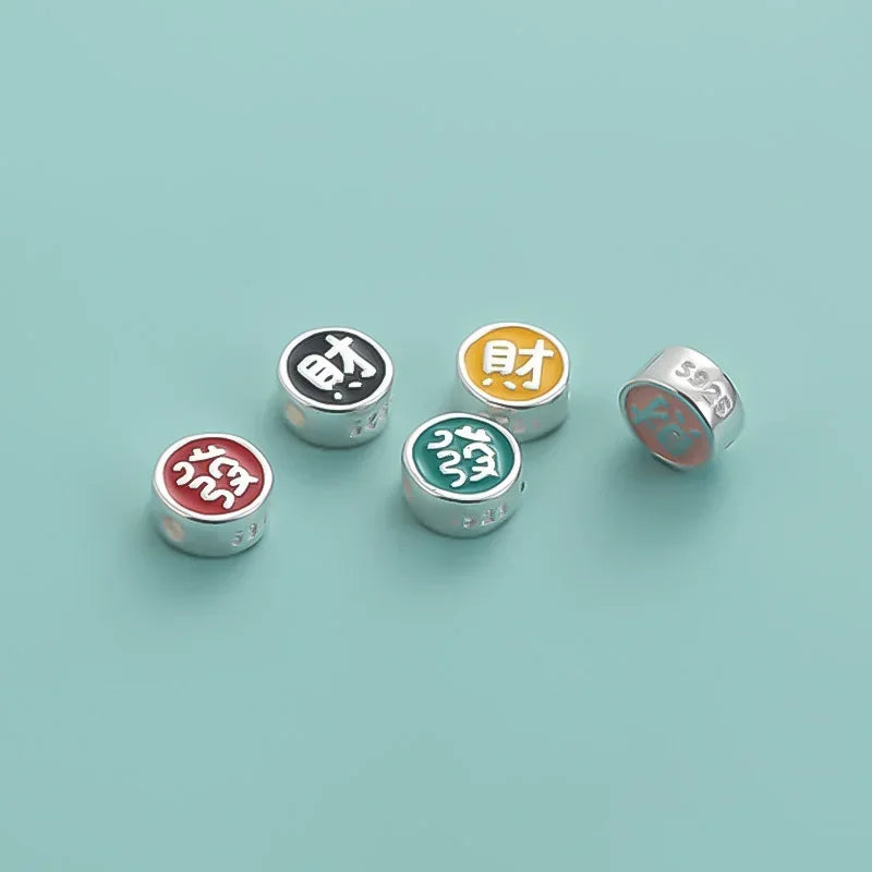 Cute Color Glue Dropper Beads Fit Bracelet Necklace DZ1179