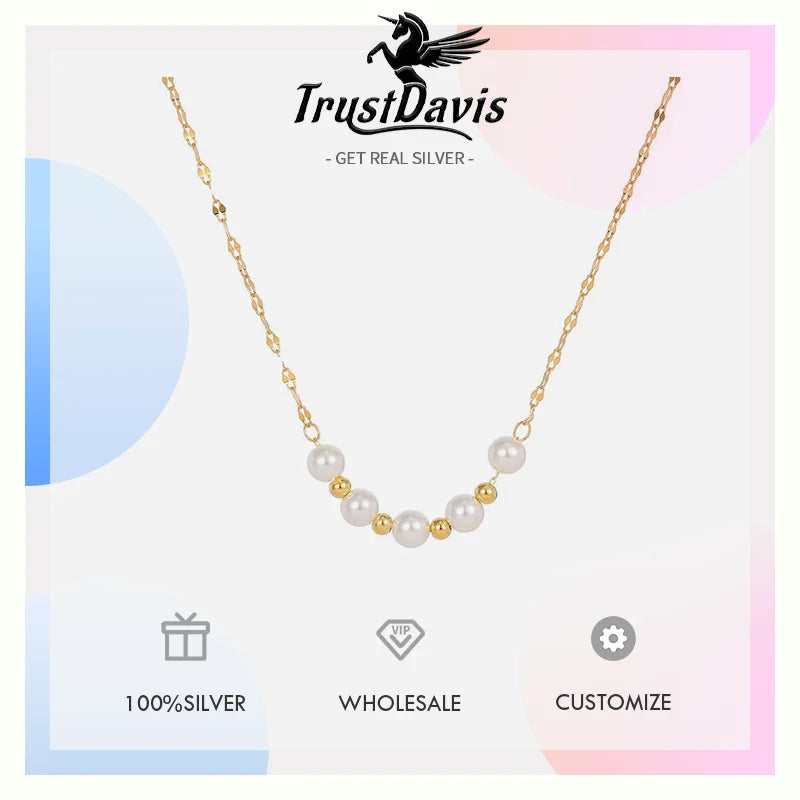 Pearl Clavicle Necklace DS4822