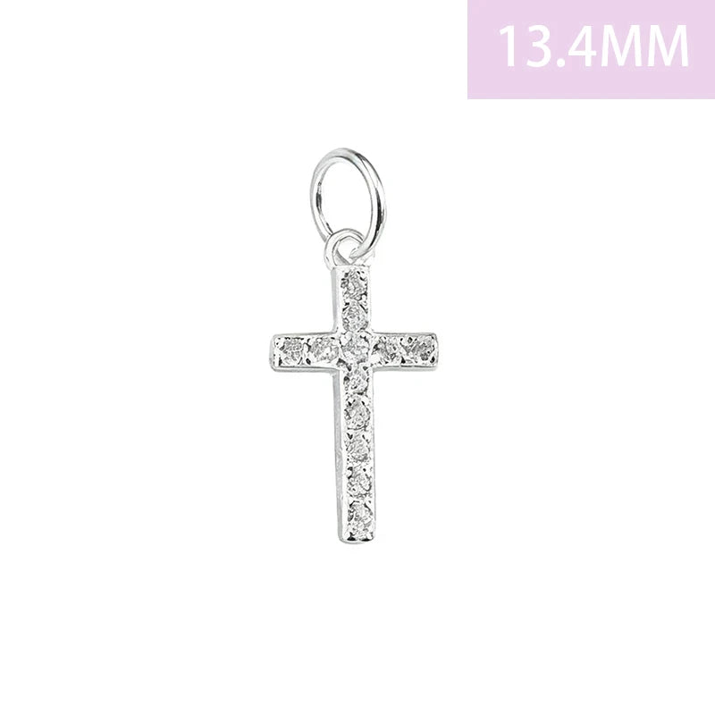 Fashion Zircon Cross Charm Pendant DZ1815