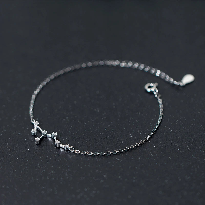 12 Constellation Bracelet Bangle Women Wedding Jewelry DA433