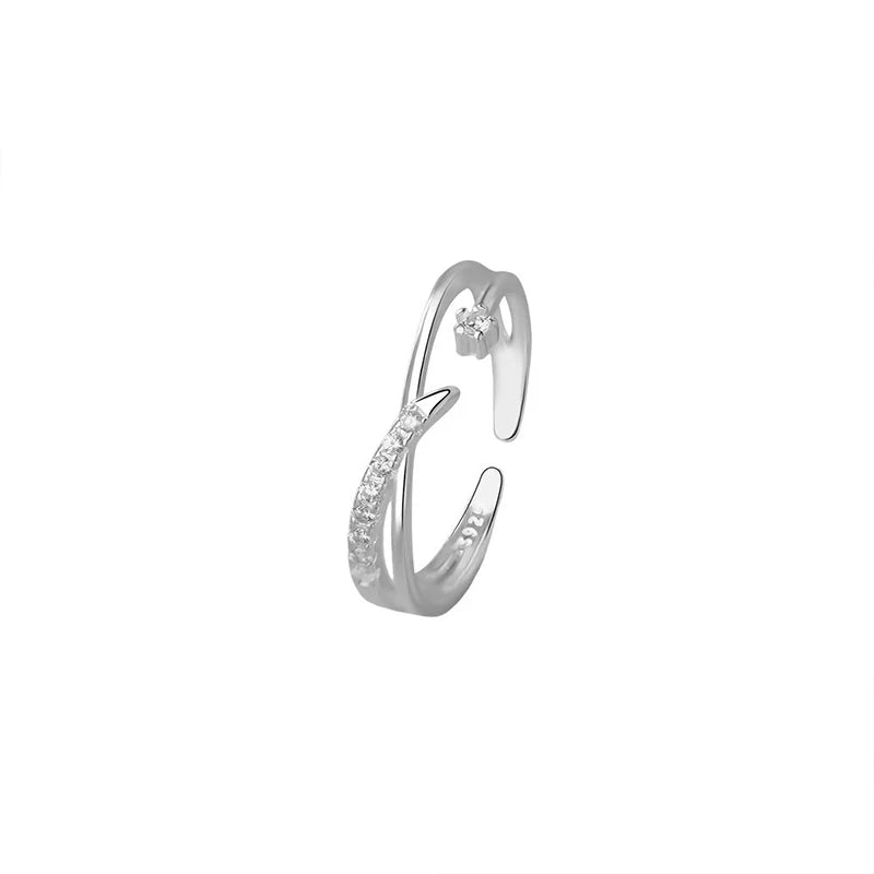 Cross zircon Adjustable Ring  DS4861