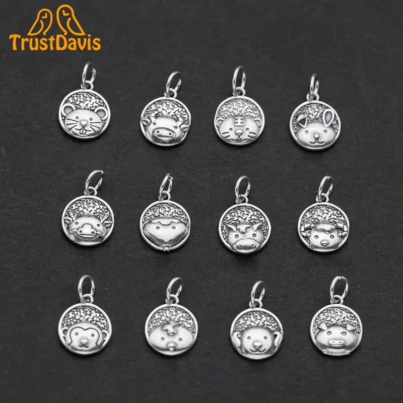 12 Sign Zodiac Pendant Handmade DIY Necklace Accessories Jewelry DZ813