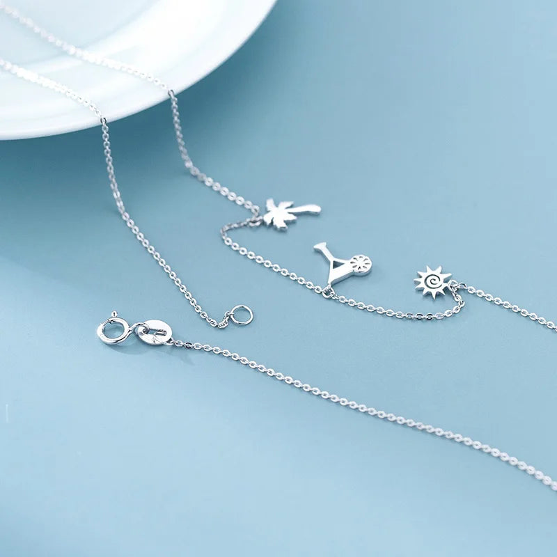 Sunmer Silver Necklace DS4864