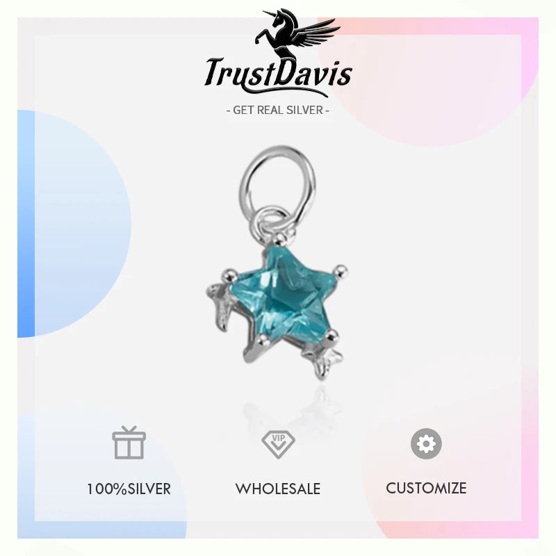 Fashion Zircon Star Charm Pendant DZ1768