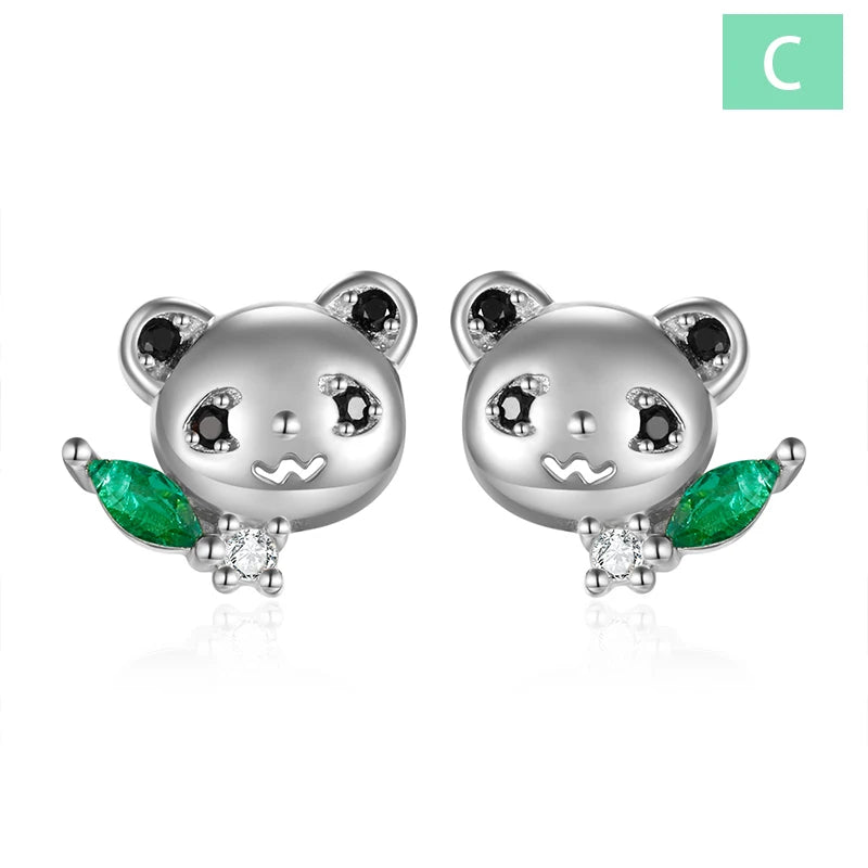 TrustDavis Real 925 Sterling Silver Cute Carrot Rabbit Screw Stud Earrings For Women Young Daughter Birthday Party Gift DS4579