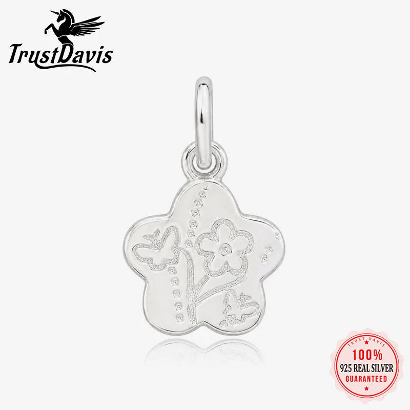 Flower Charm Elegant Butterfly Pendant  DZ1944
