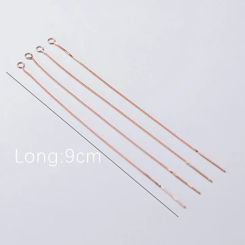 Box Chain Earrings Line Semi-finished Products Handmade DIY Accessories DZ18