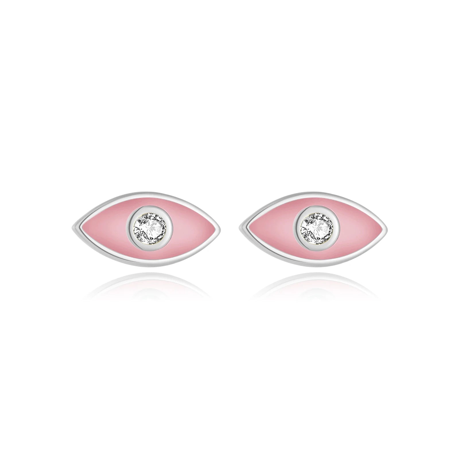 TrustDavis Real 925 Sterling Silver  fashion fine small eyes Stud Earrings for Women  Minimalist Jewelry DA3236