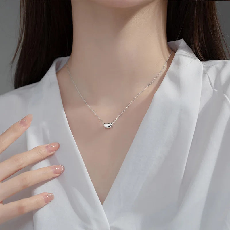 Smooth Geometry Clavicle Necklace DA2958