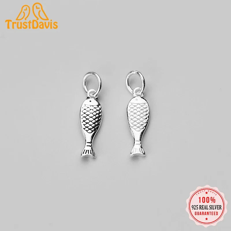 Fish Charm Pendant DIY Accessories Fine Jewelry H0007