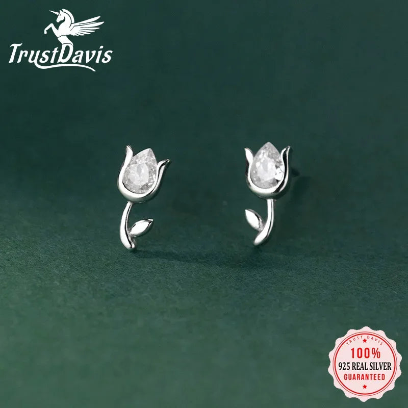Tulip Flower Stud Earrings DA3144