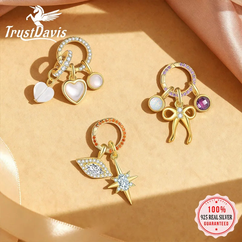Heart-shaped White Shell Pendant DIY Accessories DS4862