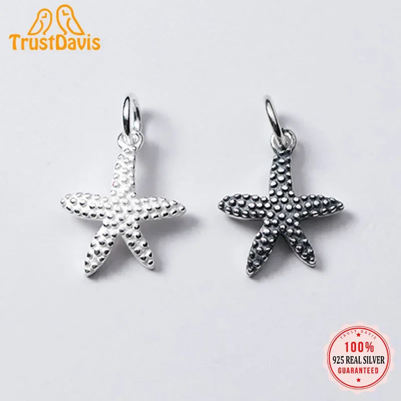 Starfish Charm Pendant DIY Accessories Jewelry DZ274