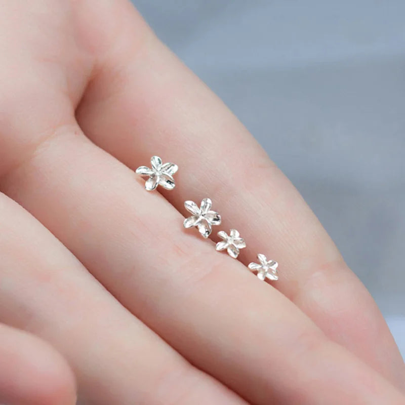 Fashion Sweet Mini 5/6/7mm Flower Stud Earrings DS197