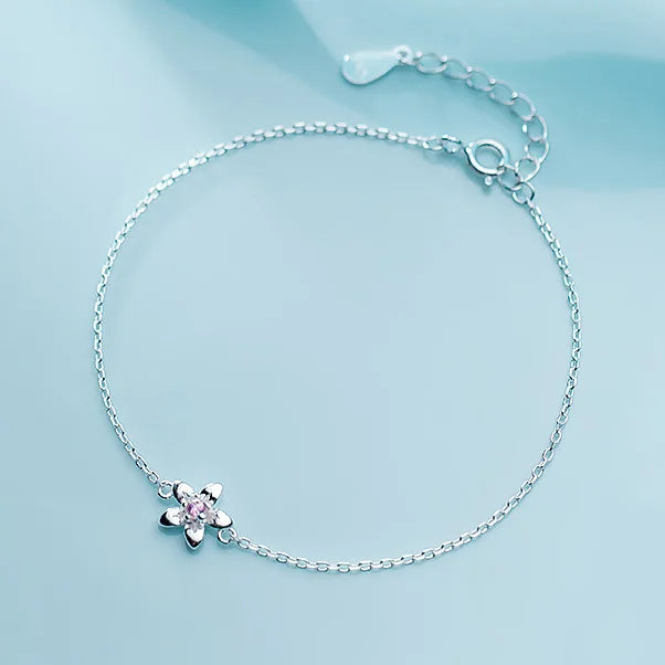 Dazzling Pink Flower Bracelet DT17