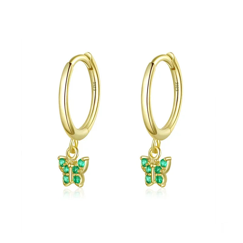 Butterfly Hoop Earrings DS3843
