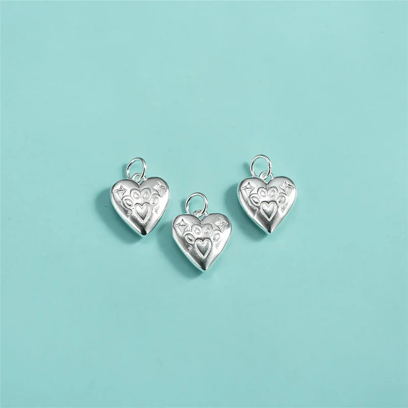 Fashion Geometric Heart Cabin Charm Pendant DZ1819