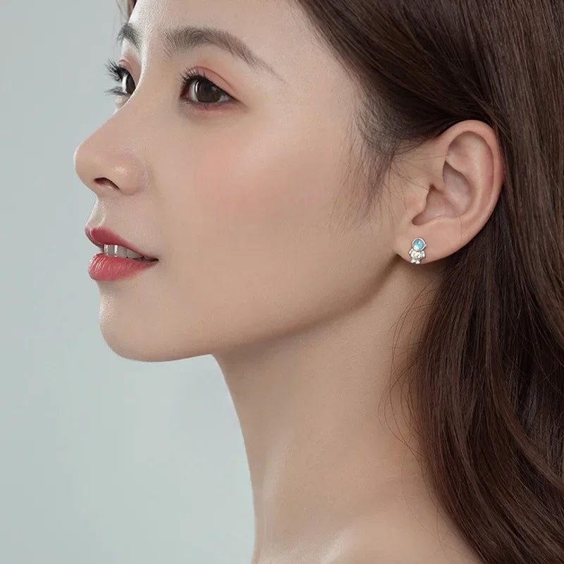 Sweet Astronauts Moonstone Stud Earring DA2568