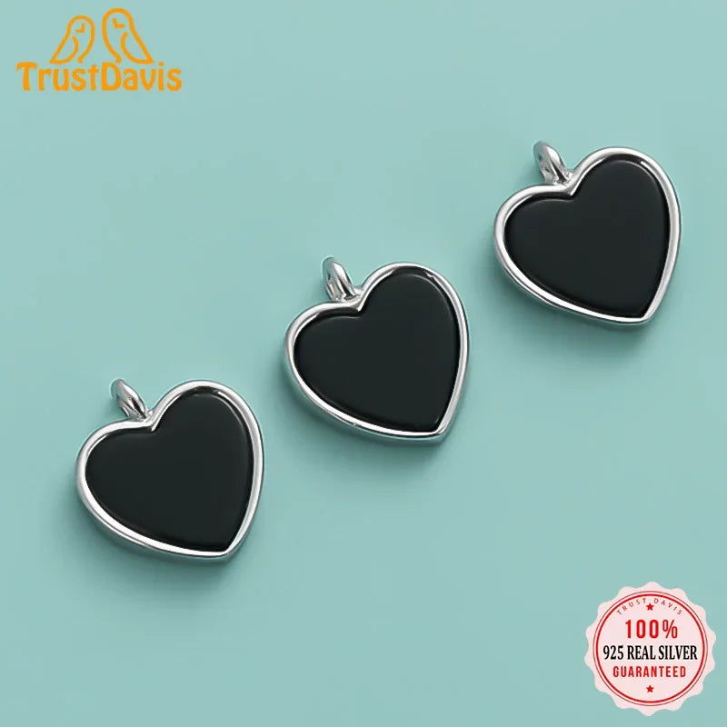 Heart Charm Pendant Handmade DIY Accessories Jewelry DZ1000