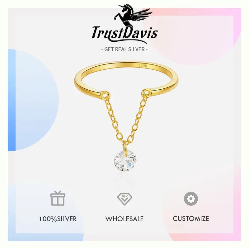 Zircon Open Chain Ring DS4832