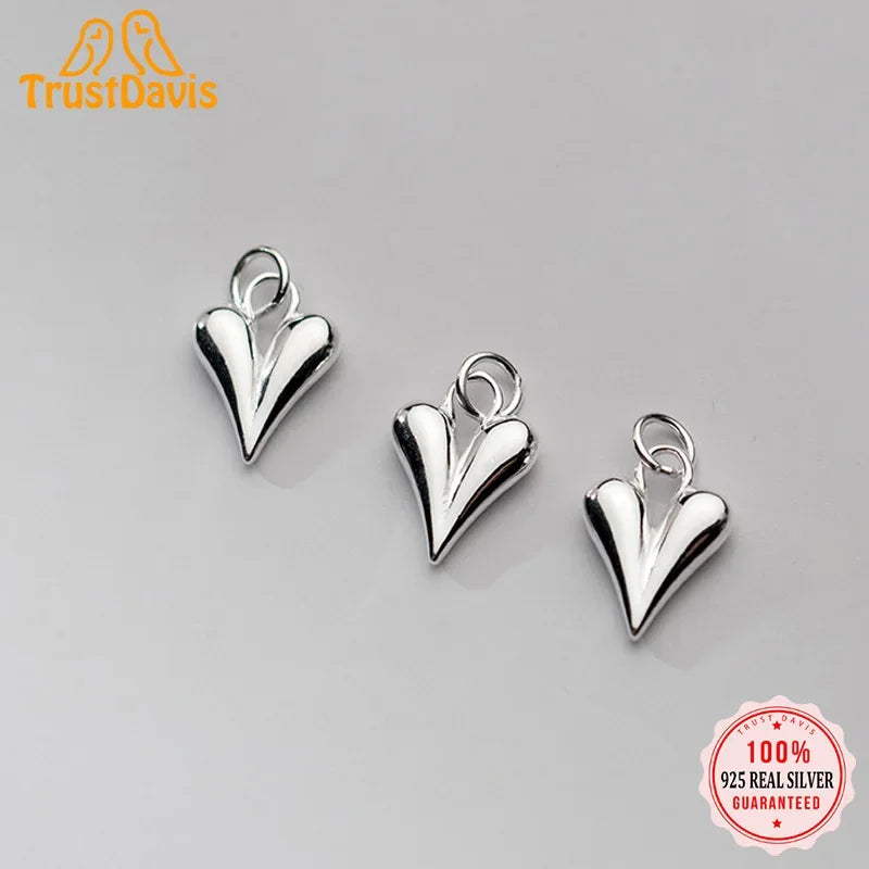 Heart Pendant DIY Necklace Accessories Jewelry HY948