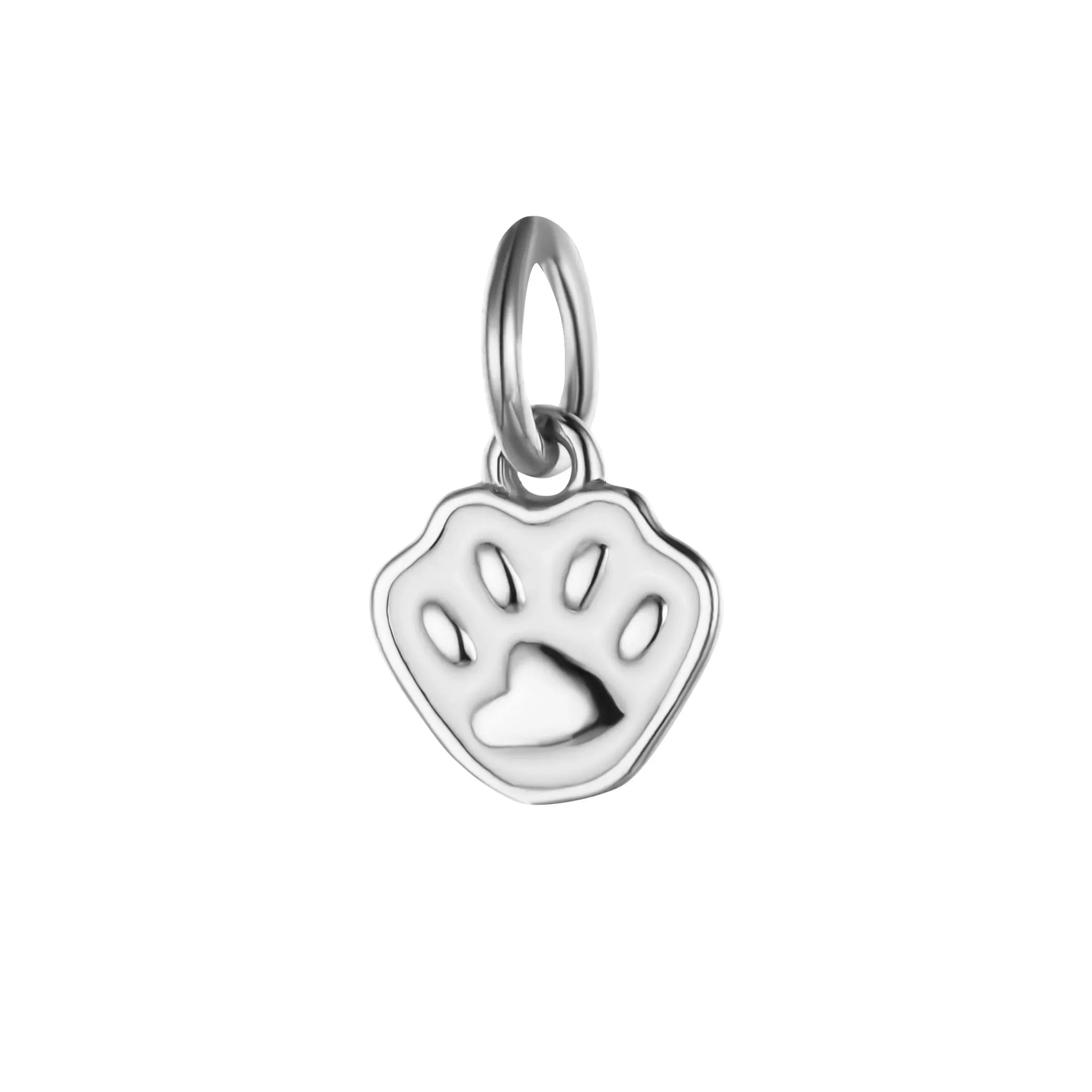 Glaze Dog Footprints Charm Pendant Handmade DIY Accessories HY453