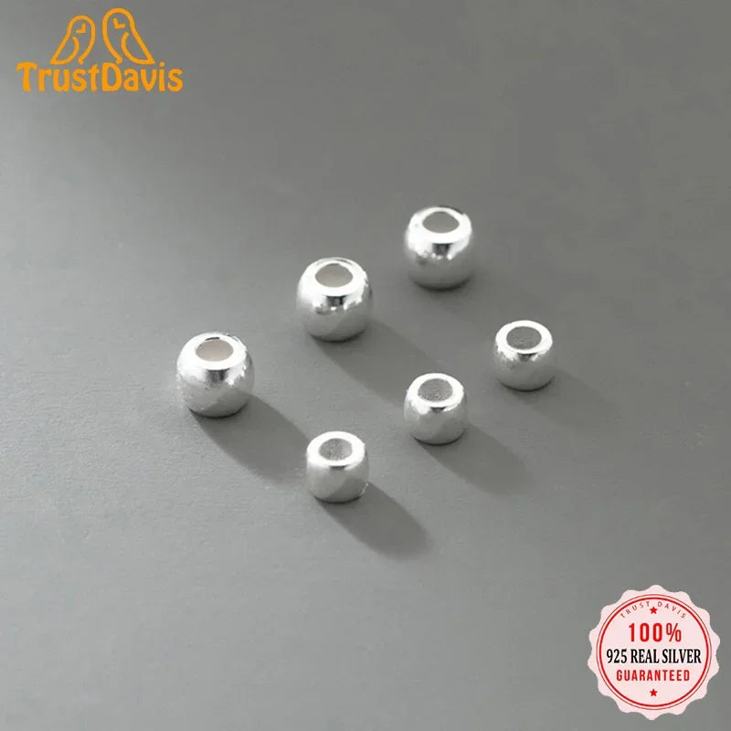 Round Separator Beads Pendant Handmade DIY Bracelet Accessories Jewelry HY937