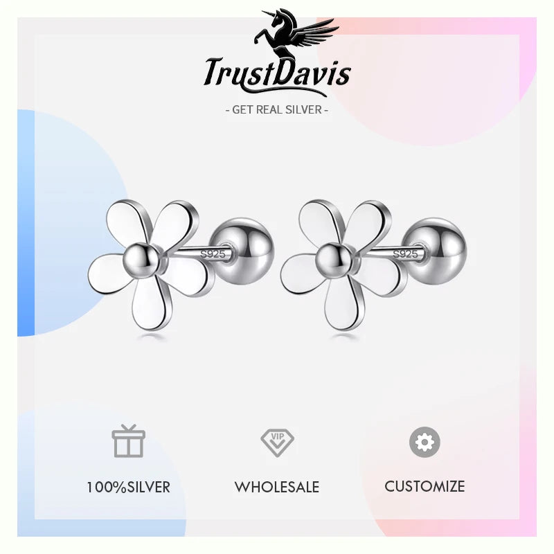 Flower Screw Stud Earring DB1272