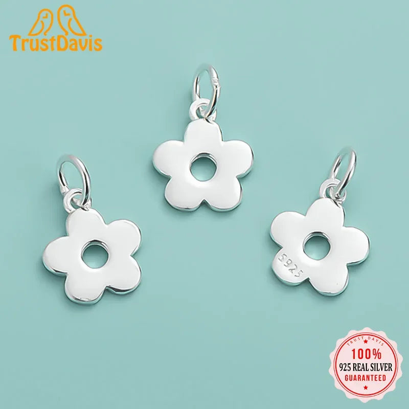 Flower Charm Pendant DIY Accessories Jewelry DZ1070