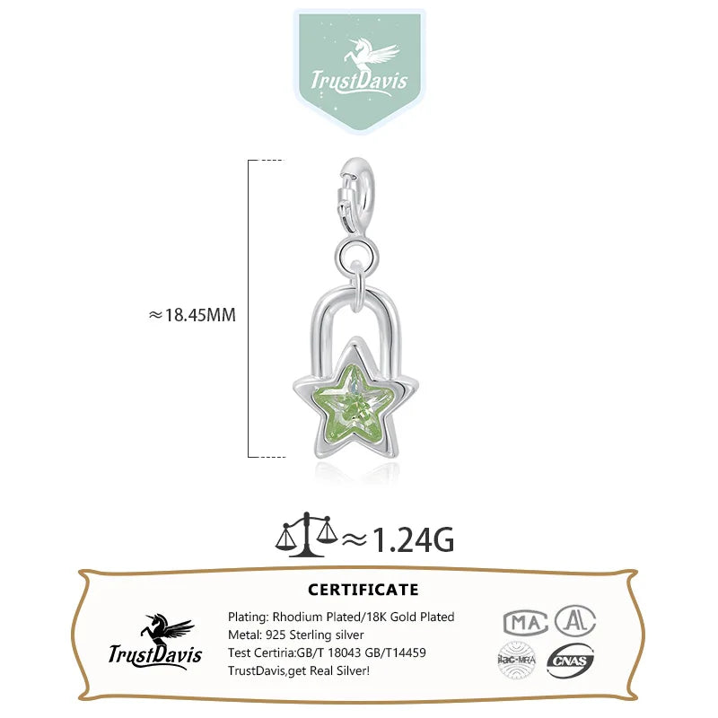 Minimalist Zircon Star Pendant DZ1927