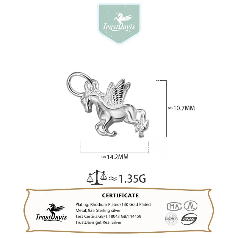Fashion Galloping Pony Charm Pendant DZ1764
