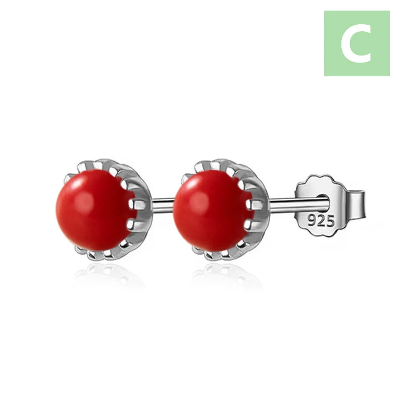 Minimalist Synthetic Pearl Stud Earrings DS4631