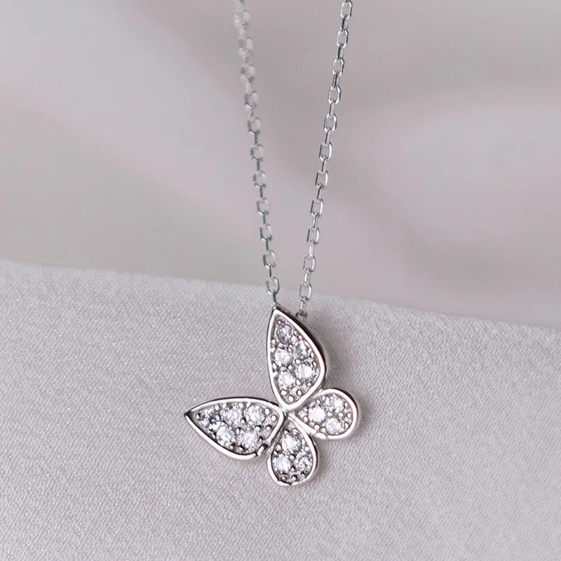 Necklace Butterfly Heart Pendant DS4036