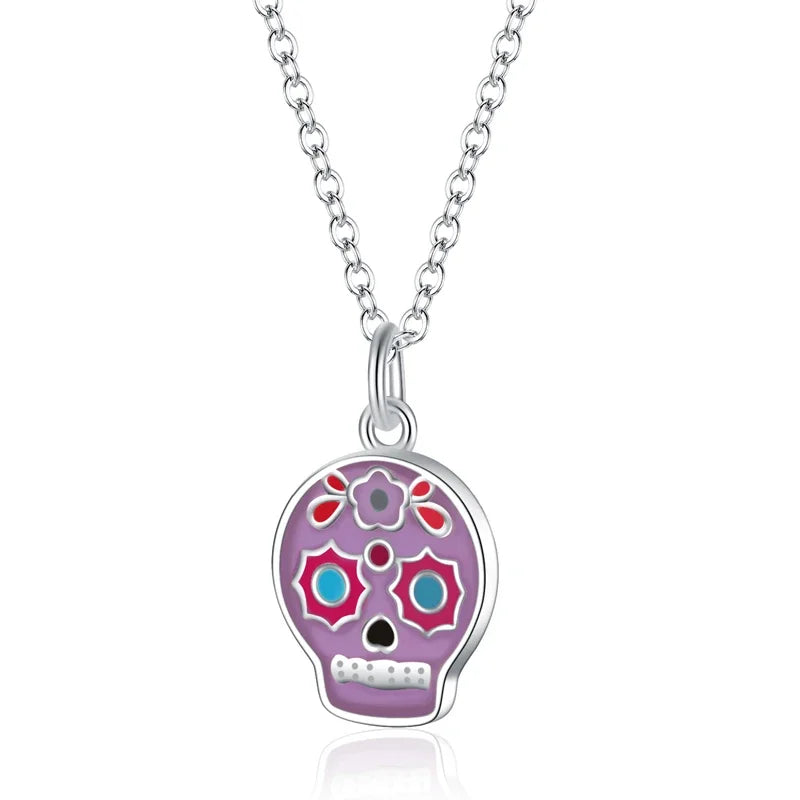 Colour Glaze Skull Ring Earring Bracelet Necklace DK018