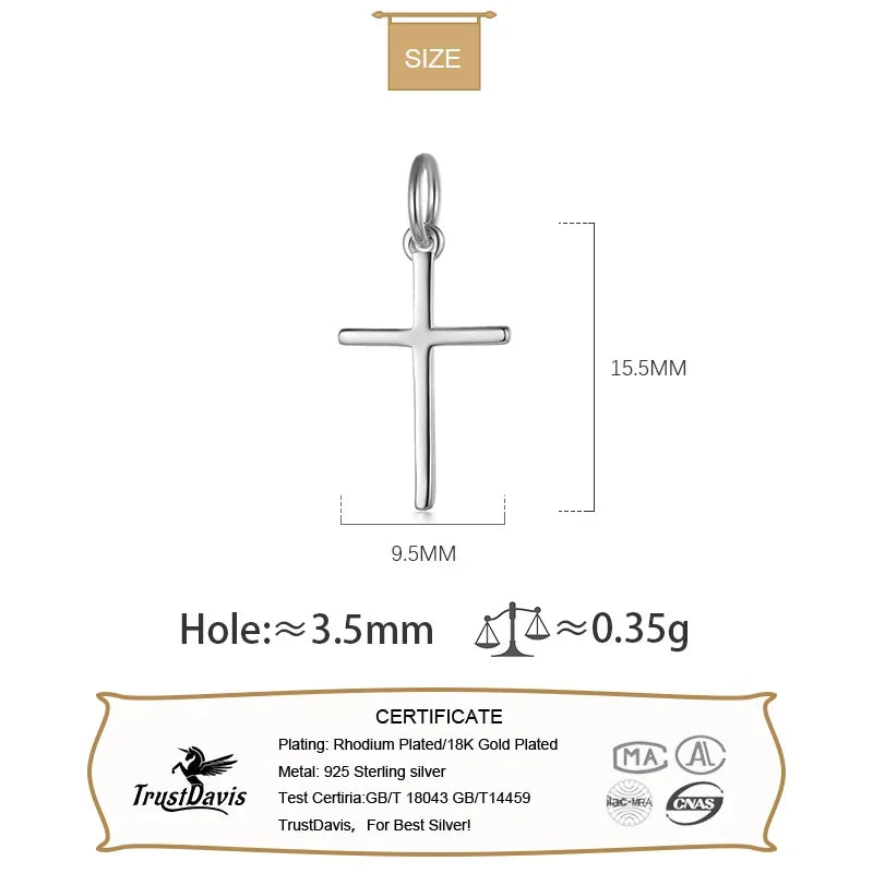 Fashion Faith Cross Charm Pendant HY421