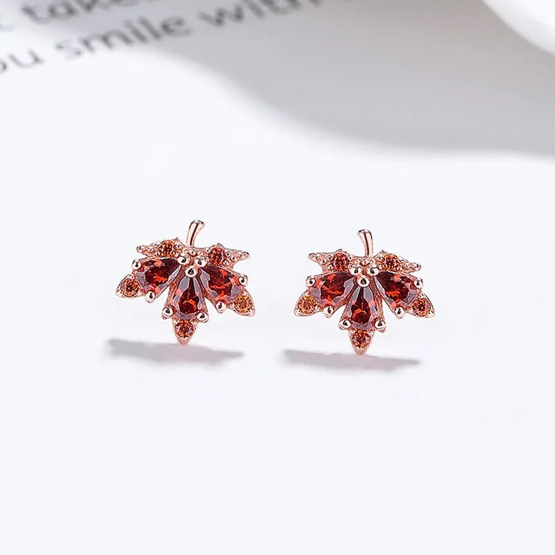 Sweet Maple Leaves Stud Earrings DA3210