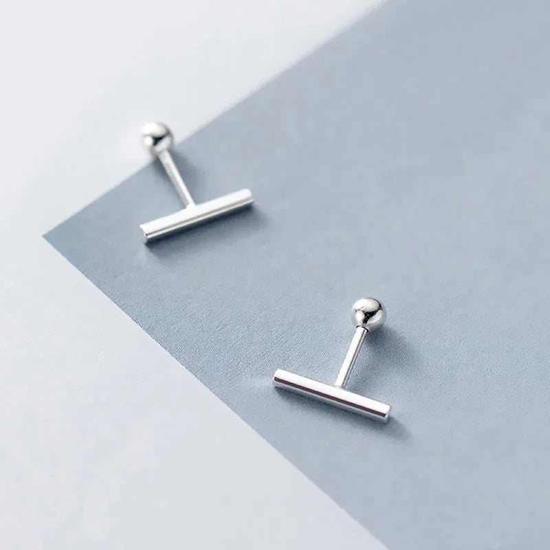 Minimalist Sticks Ch Raube Charm Ear Studs DA2103