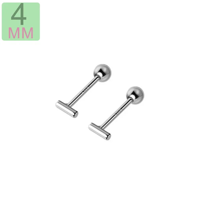 Minimalist Sticks Ch Raube Charm Ear Studs DA2103