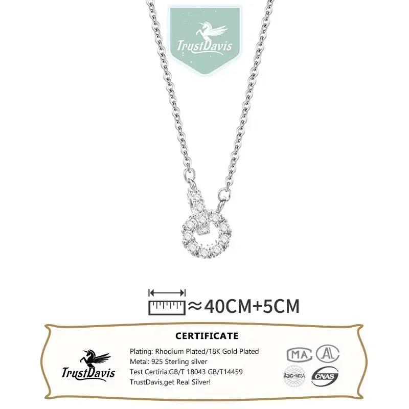 Fashion Round Pendant Necklace DS4492