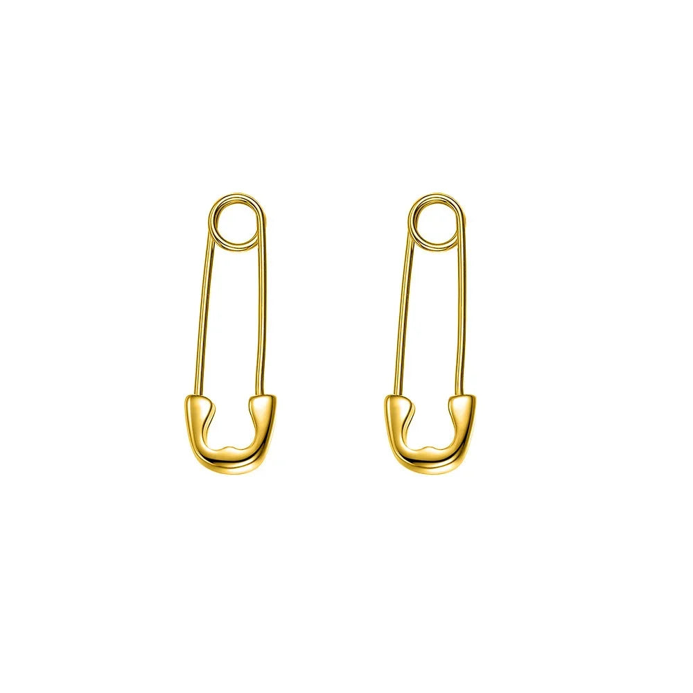 1Pair Paper Clip Shape Ear Buckle Earring DA381