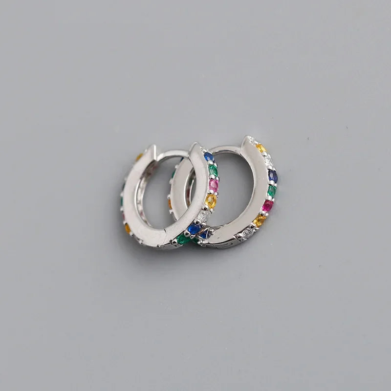 Minimalism Color Zircon 7mm Mini Creole DA2677