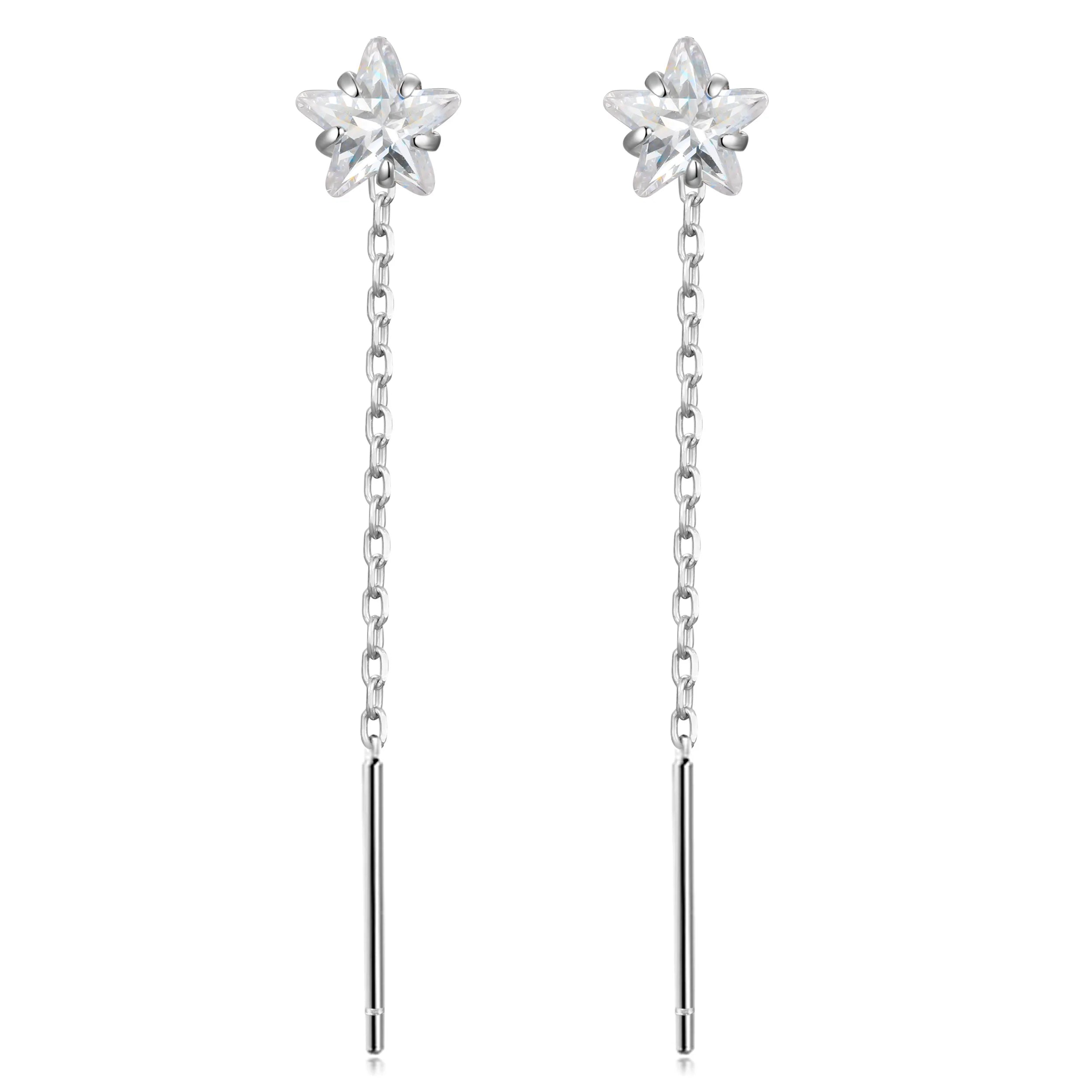 Ear Line Shiny Zircon Stones Drop Earring DS3434