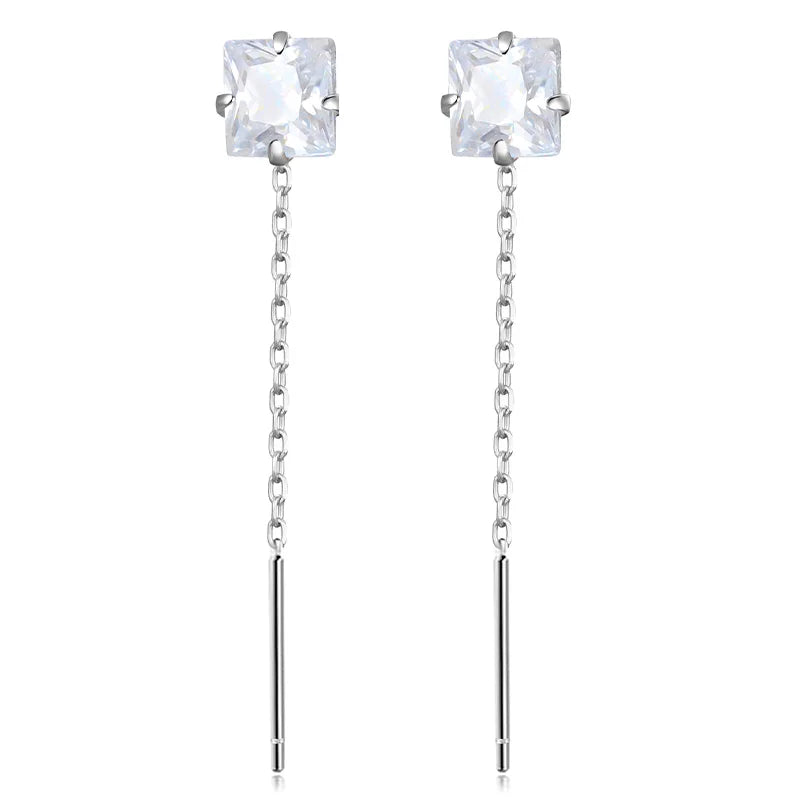 Ear Line Shiny Zircon Stones Drop Earring DS3434