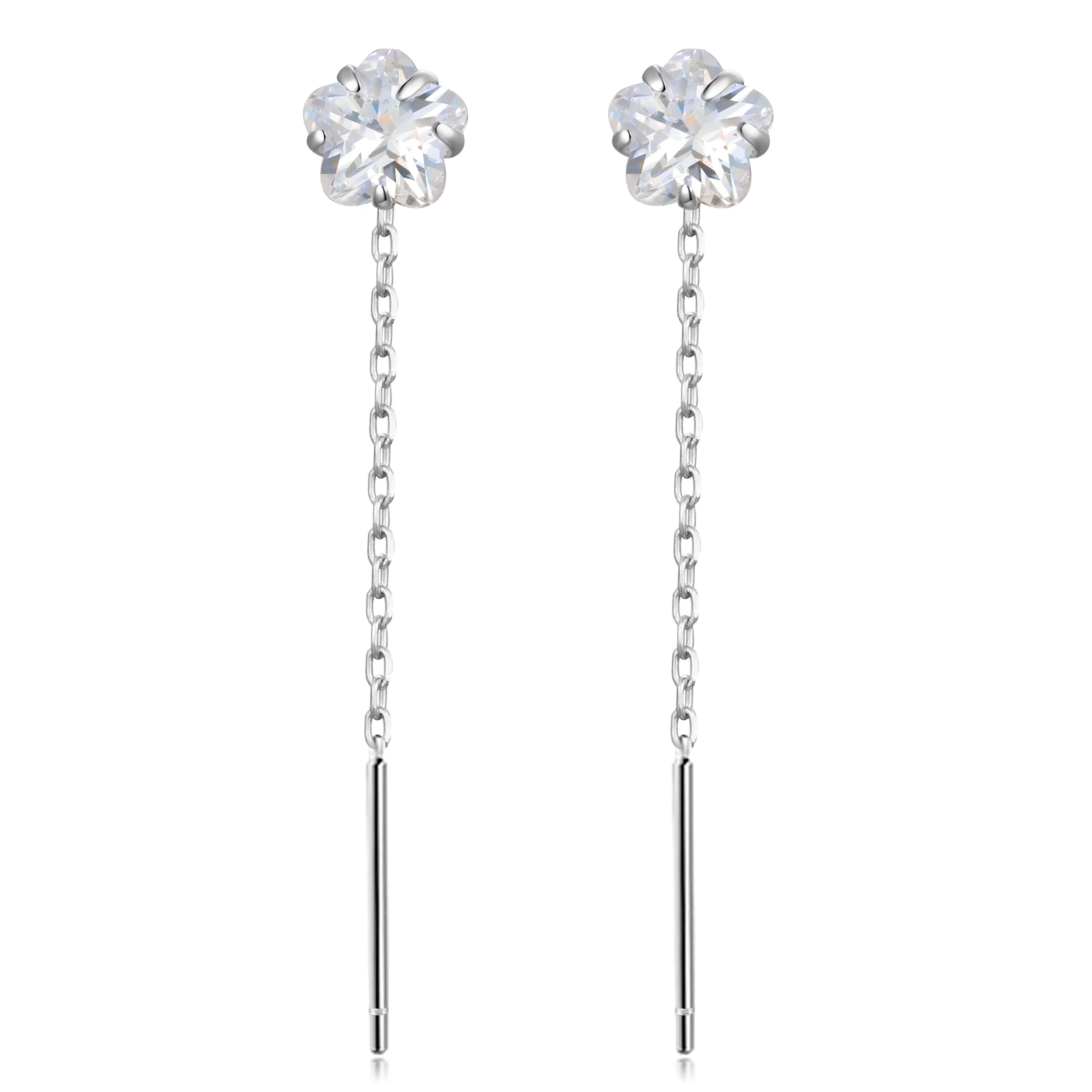 Ear Line Shiny Zircon Stones Drop Earring DS3434