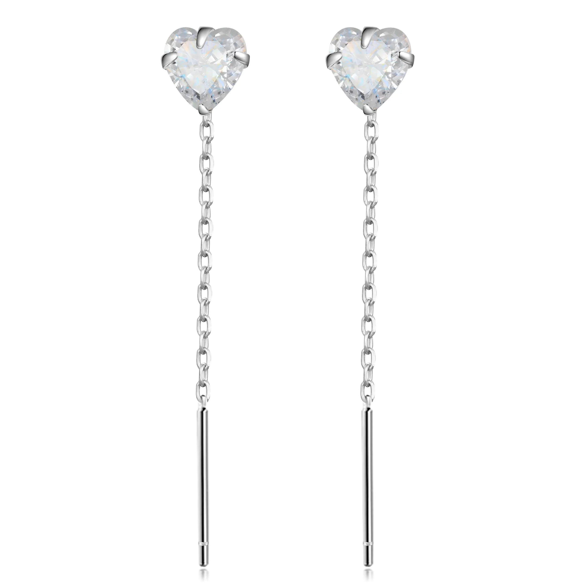 Ear Line Shiny Zircon Stones Drop Earring DS3434