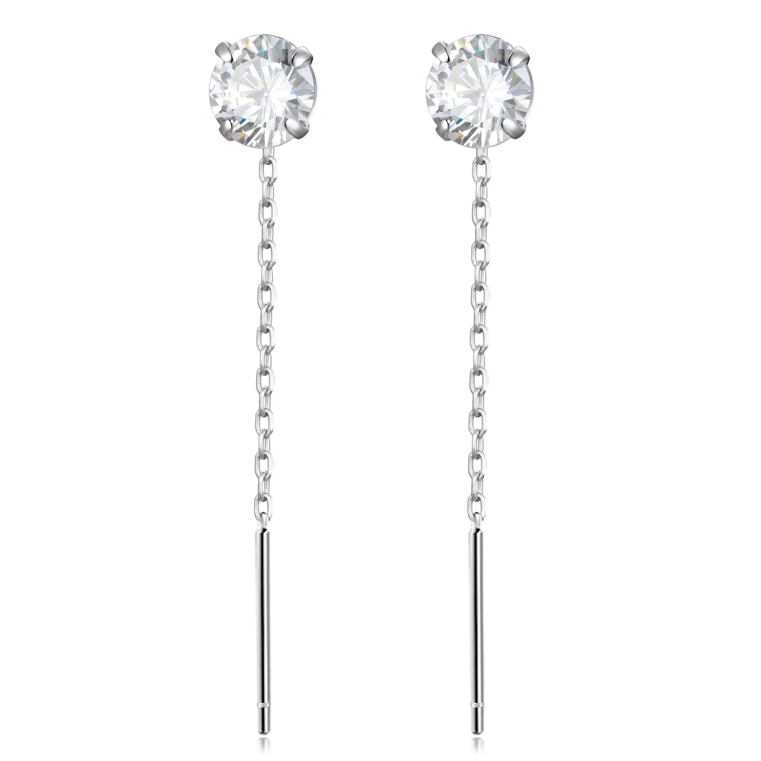 Ear Line Shiny Zircon Stones Drop Earring DS3434