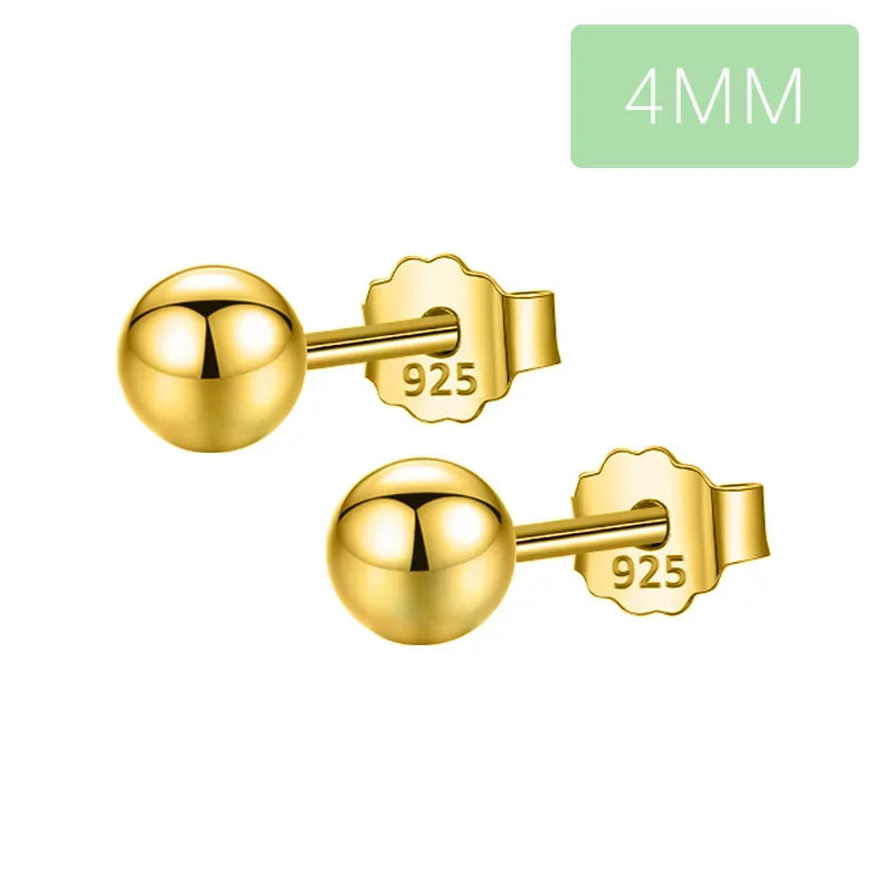 Small Solid Ball Stud Earring DS1331