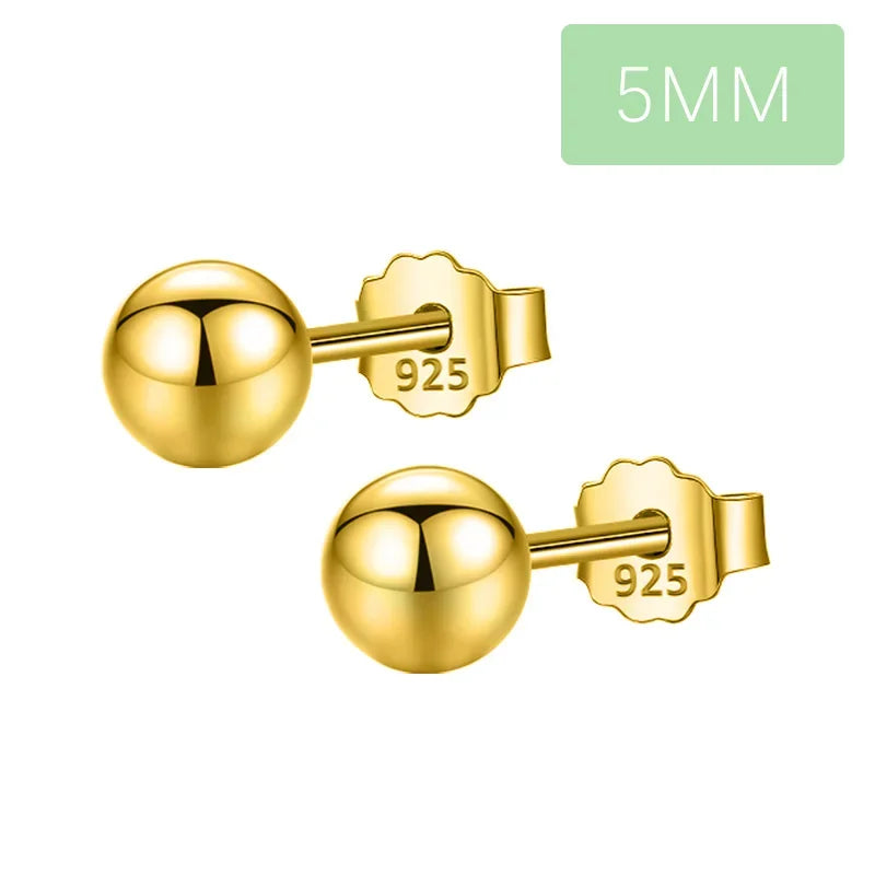 Small Solid Ball Stud Earring DS1331