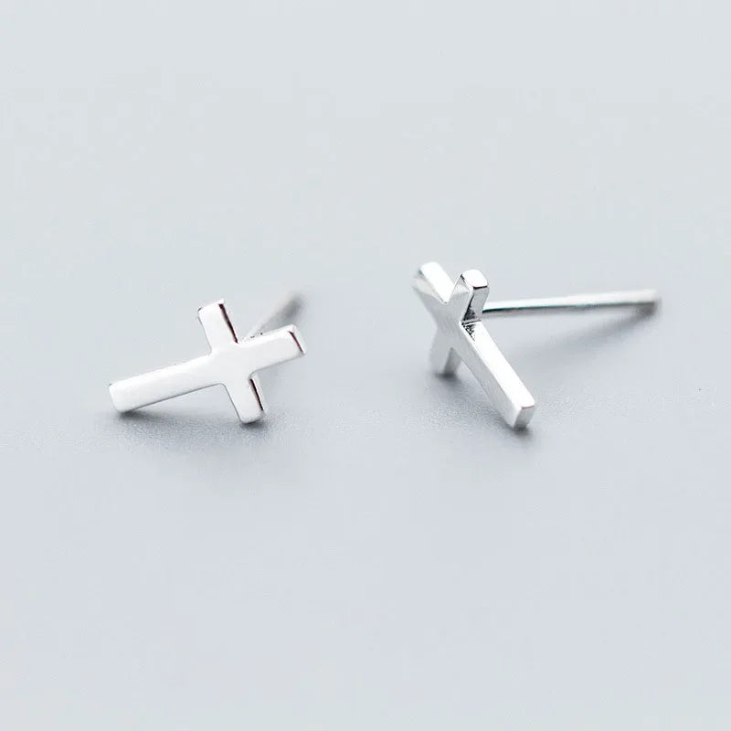 Fashion Lovely Cross Stud Earrings DS784