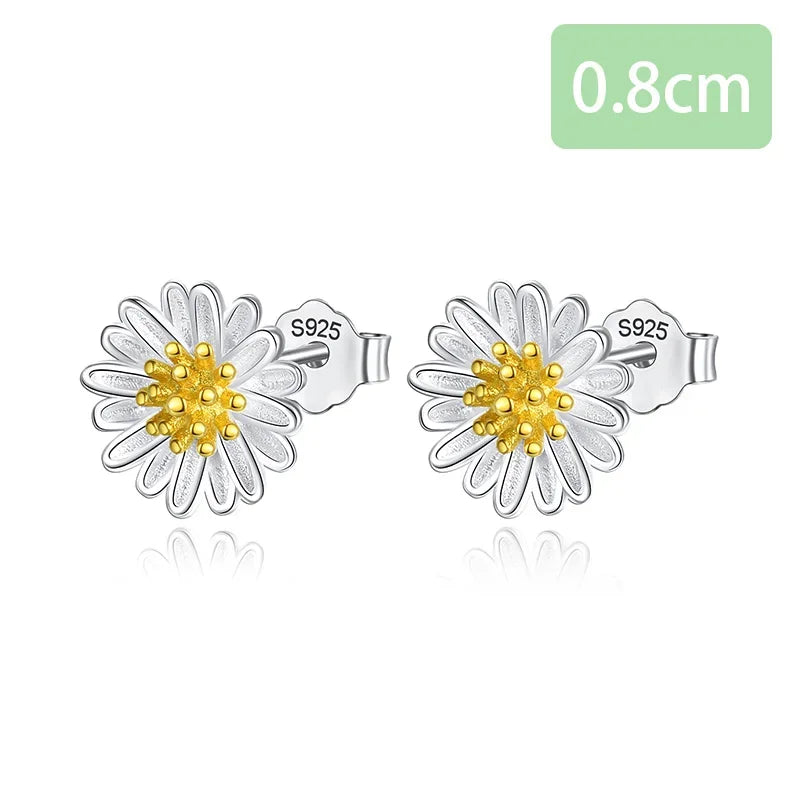 Sweet Daisy Flowers Stud Earrings DA905